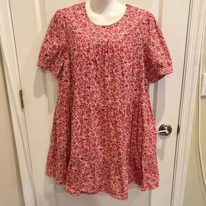 Hyacinth House by Tuckernuck Pink Floral Quinn Dress Size XL